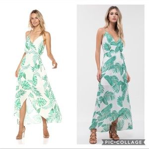 Brand New With Tag! JOA Dress. Tropical Leaf Print. Size XS